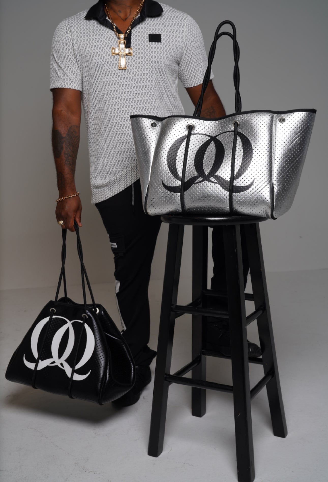 Modern Metallic Tote
